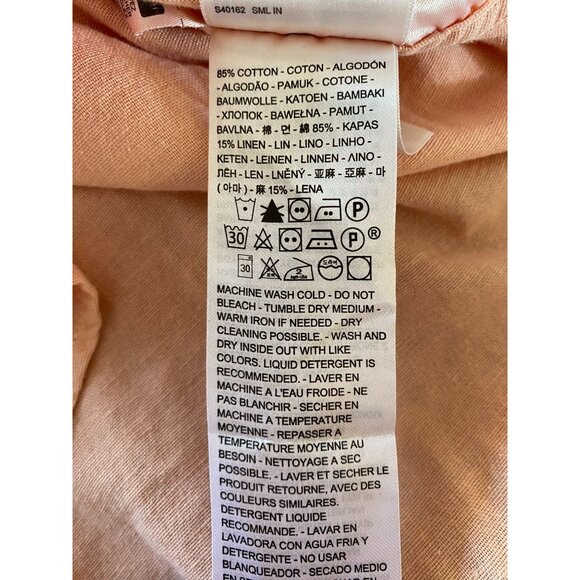 NWT Levi's Mens‎ Pink Button-Up Shirt XXL Cotton Blend collared short sleeve - Picture 6 of 7